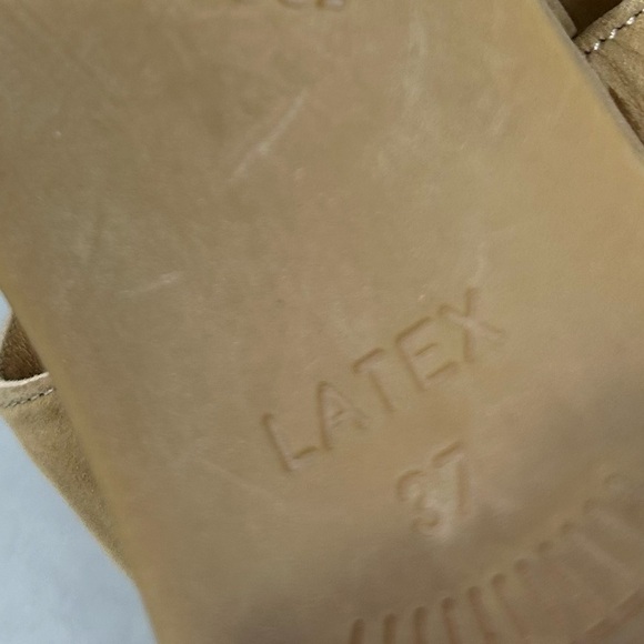 Beautifeel Tan Suede Wedge Slingback Square Toe Comfort Sandals Size EU 37/US 6 - Picture 13 of 16